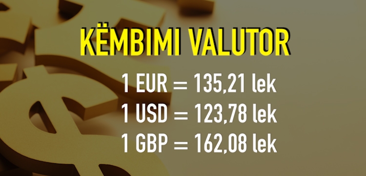 Këmbimi Valutor 12 Gusht 2016