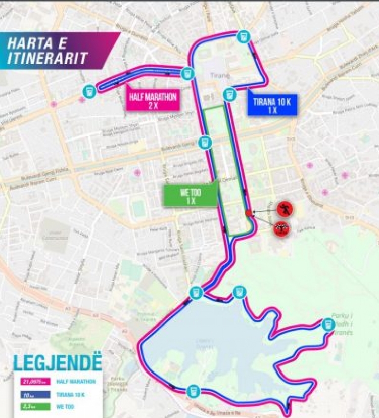 Maratona e Tiranës, ja si devijohet qarkullimi i mjeteve në 6-7 Tetor