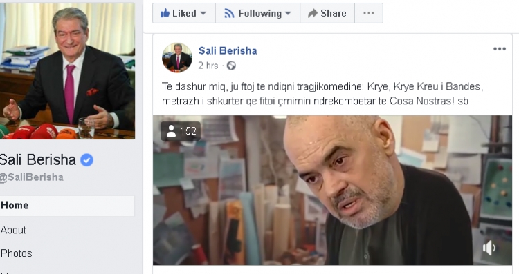 Jo vetëm Rama, edhe Sali Berisha ka një videomontazh [VIDEO]