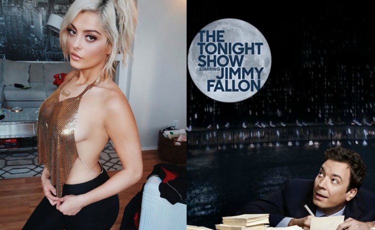 Bebe Rexha sërish me tanga, këtë herë për vizitë tek Jimmy Fallon [FOTO]