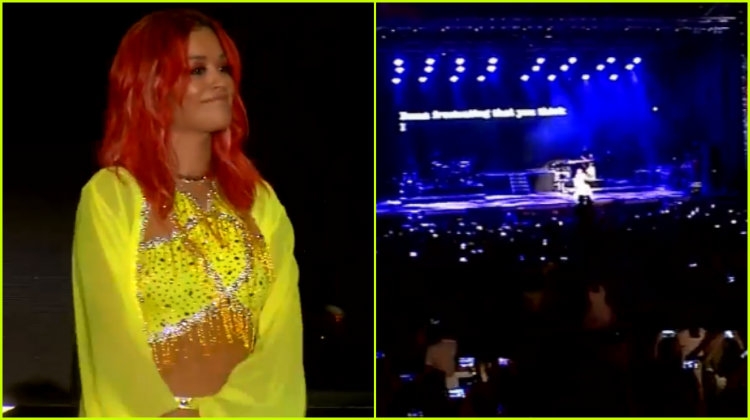 Sa bukur! Rita Ora bën SHQIPONJËN dhe elektrizon Tiranën, ndiqeni këtu koncertin live [VIDEO]