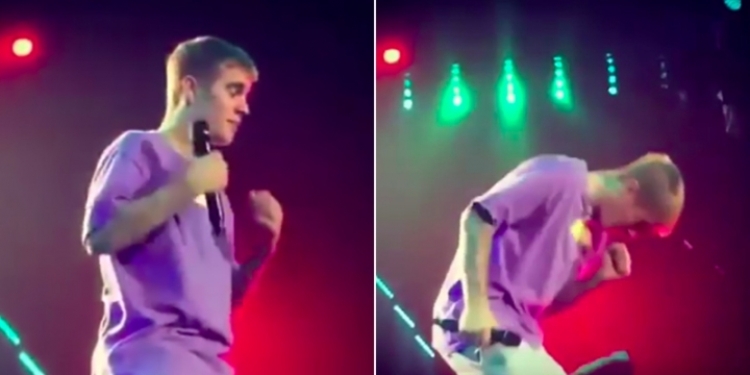 Justin Bieber e bën sërish. I teshtin fansit në fytyrë [VIDEO]