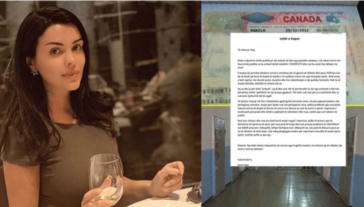 U tha se xhaxhai u arrestua pasi merrte 10 mijë euro për një vizë duke përdorur emrin e saj, reagon ashpër Greta Koçi! [FOTO]