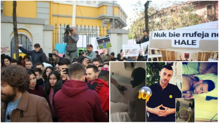 Që nga burgu me studentët! Stresi publikon FOTON e pankartës së çuditshme nga protesta