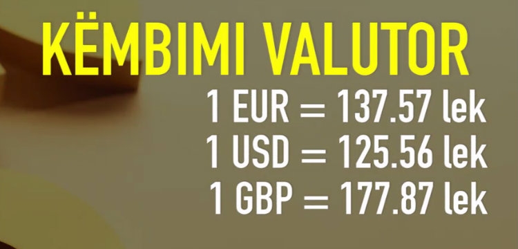 Këmbimi Valutor 7 Mars 2016