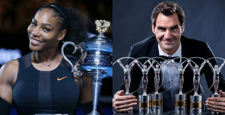 Federer dhe Serena Williams shpallen “Sportistët e Vitit”