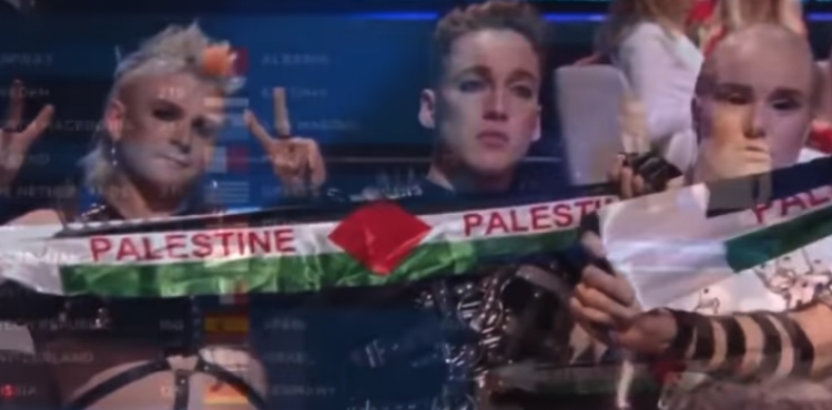 Shteti që acaroi Izraelin, nxori flamurin e Palestinës në Eurosong [VIDEO]
