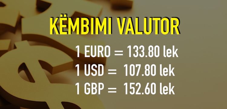 Këmbimi valutor data 2 shkurt 2018