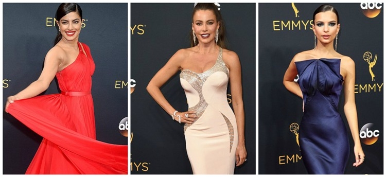 E kuqe, e bardhë dhe blu! Priyanka Chopra, Sofia Vergara dhe Emily Ratajkowski  të veshurat më mirë në Emmy Awards 2016 [FOTO]