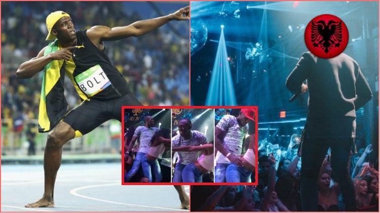 Mos e besoni po deshët, por kampioni Usain Bolt ''çmendet'' në klub me këngën e këtij reperi SHQIPTAR [VIDEO]