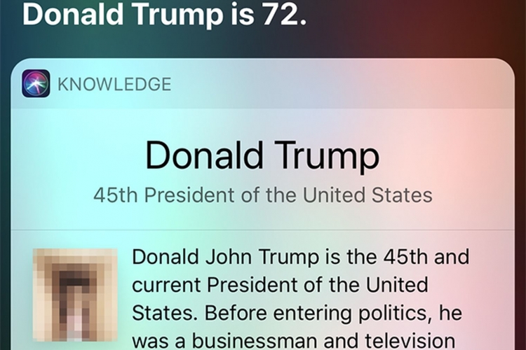 Ja çfarë mendon Siri kur e pyet për Donald Trump