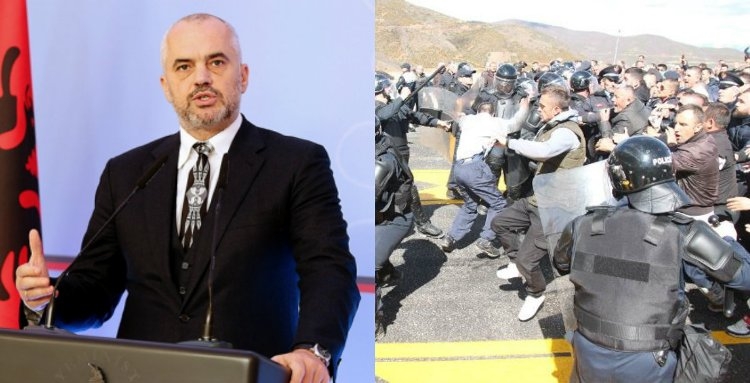 Protesta e qytetarëve në Rrugën e Kombit, Edi Rama: ‘Dhunë barbare, çdokush do të marrë përgjigjen e merituar'