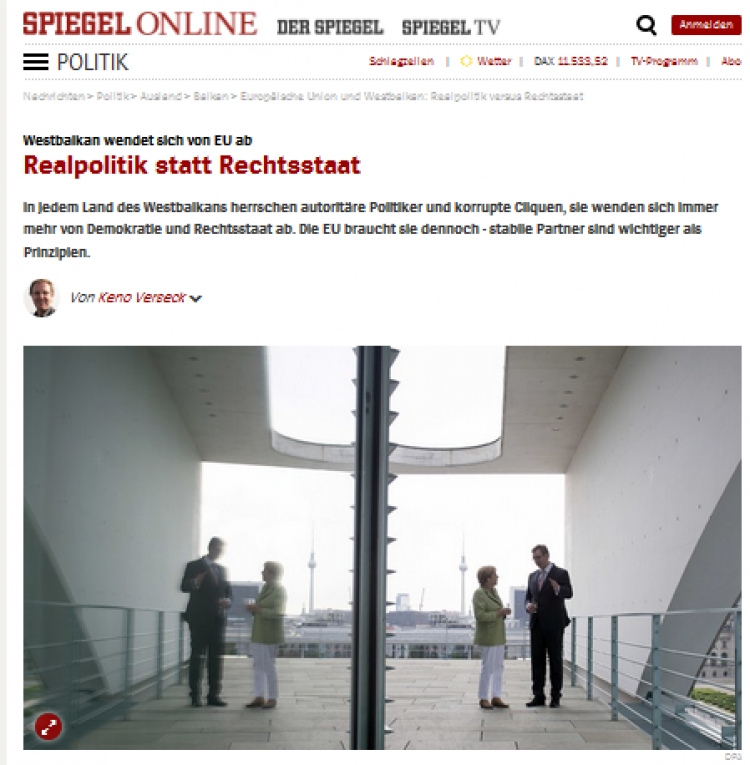 “Der Spiegel”: Liderit e Ballkanit të korruptuar, po i kthejnë shpinën BE-së