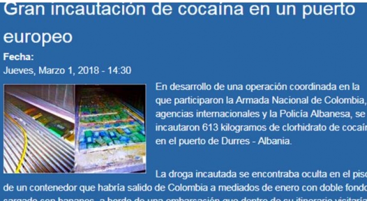 Kokaina në Durrës, kolumbianët: Operacioni ishte i përbashkët