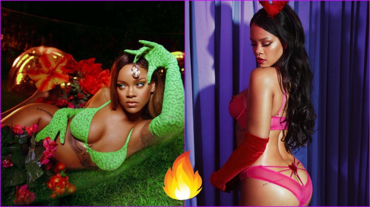 Në të brendshme, Rihanna sapo i ‘’vuri flakën’’ Instagram-it me format e kolme dhe pozat seksi