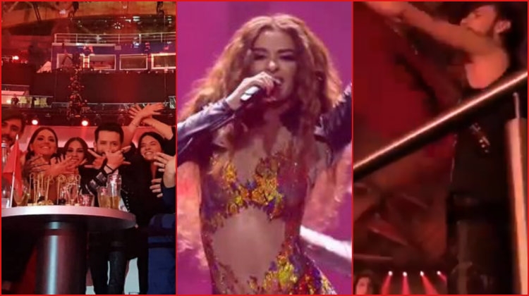 Mos humbisni momentin kur shqipet kërcejnë dhe ngrejnë flamurin SHQIPTAR, teksa Eleni Foureira i vë ‘flakën’ Eurovision-it! [VIDEO]