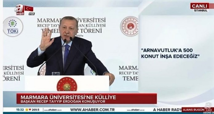 Presidenti turk Erdogan jep lajmin e madh: Do të ndërtojmë 500 shtëpi në Shqipëri