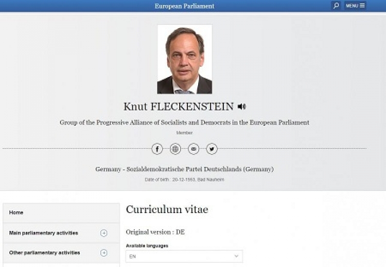CV e Fleckenstein bëhet virale në rrjet, Europarlamentari vetëm me shkollë të mesme