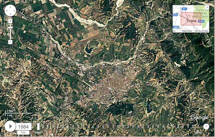NASA: Tirana dje dhe sot... Si u transformua kryeqyteti shqiptar [FOTO]