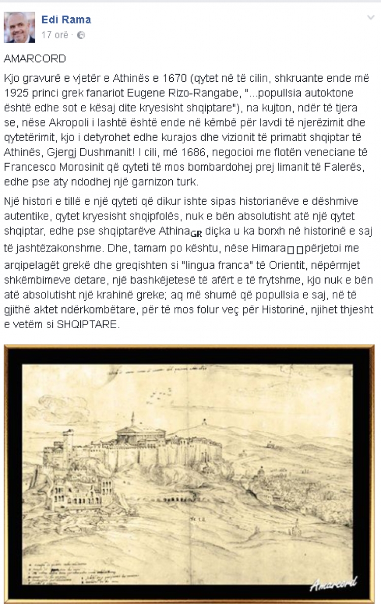 Statusi i Ramës për Akropolin, reagojnë ashpër mediat greke
