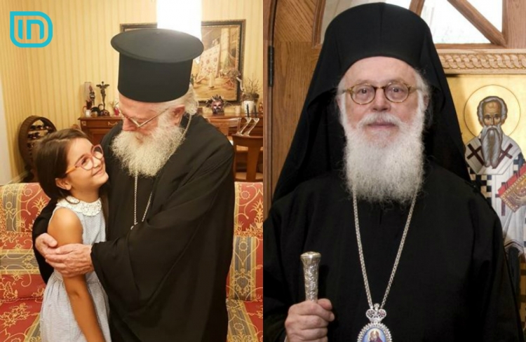Moderatori i njohur shqiptar pret në shtëpinë e tij kryepeshkopin Anastas... Pse?! [FOTO]