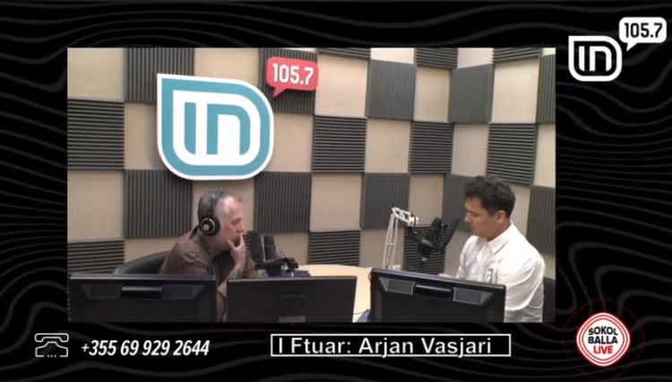 Arjan Vasjari në Sokol Balla Live: 