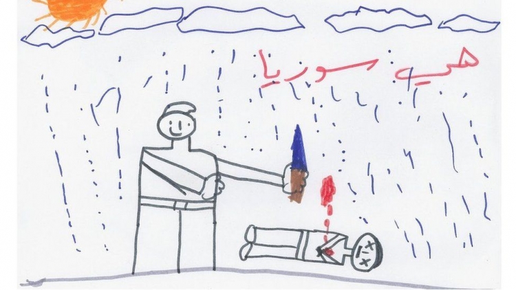 “Nëse vdesim ndoshta mund të luajmë”, vizatimet prekëse të fëmijëve sirianë  [FOTO]