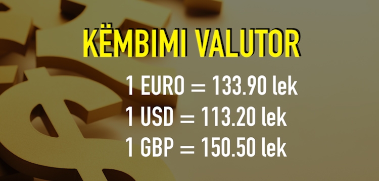 Këmbimi valutor për sot data 24 nëntor 2017