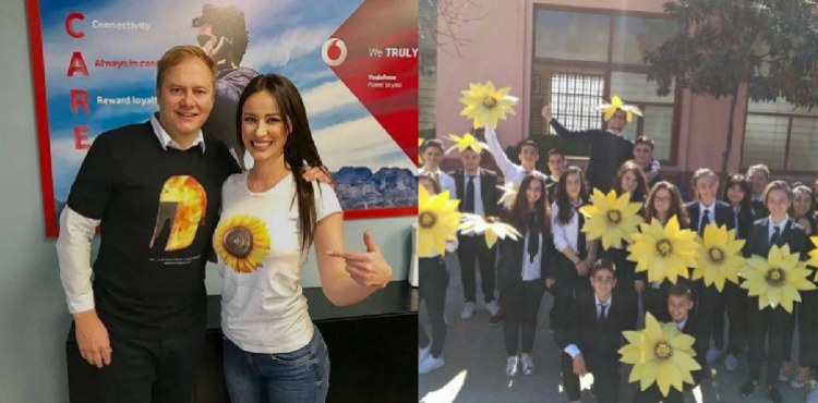 Vodafone Albania mbështet fushatën “Ti je një lule dielli” [FOTO]
