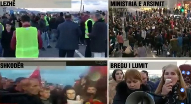 Protesta në Kavajë dhe Shkodër kundër çmimit të lartë të naftës