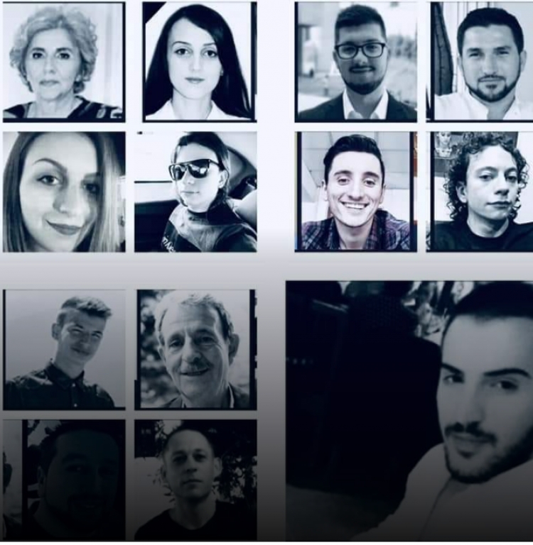Portretet e 15 viktimave të tragjedisë në Maqedoninë e Veriut