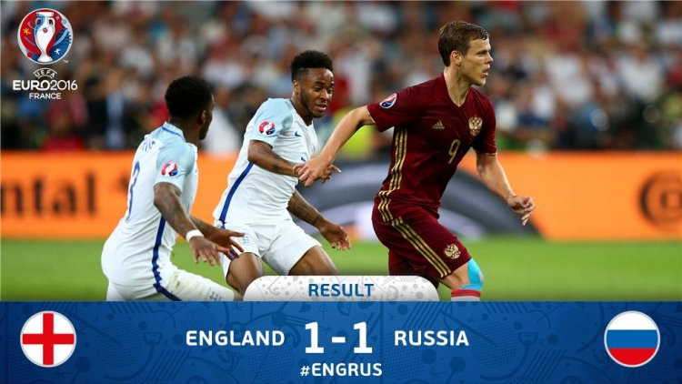 Anglia e pëson në fund, ndalet 1-1 nga Rusia [VIDEO]