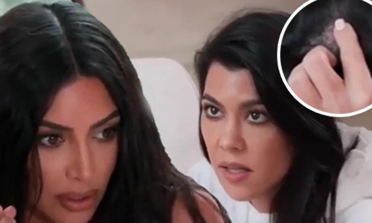 'Oh zot, kam frikë!' Kim Kardashian shokohet nga ajo që shikon në kokën e Kourtney [FOTO]