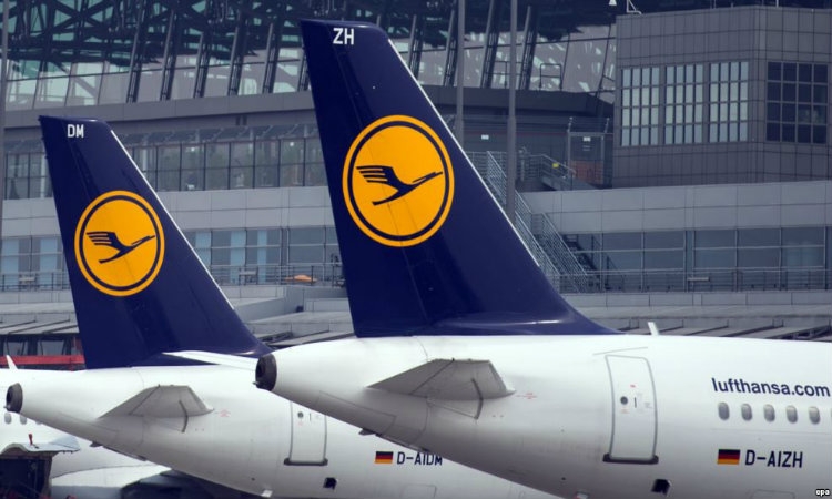 Lufthansa në ditën e tretë të grevës, anulohen rreth 830 fluturime