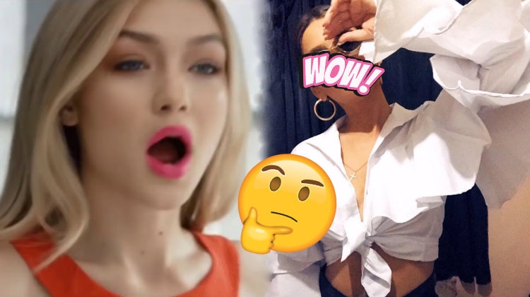 Oopss! Gigi Hadid të kapëm MAT! Kopjon këngëtaren e njohur shqiptare kokë e këmbë! E shihni këtu [FOTO]