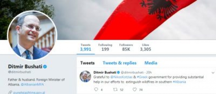 Zjarret/ Bushati falenderon Kotzias për ndihmën