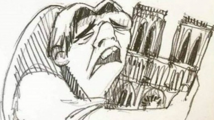 Këtë karikaturë të Notre Dame po e shihni kudo në rrjet, ja arsyeja [FOTO]
